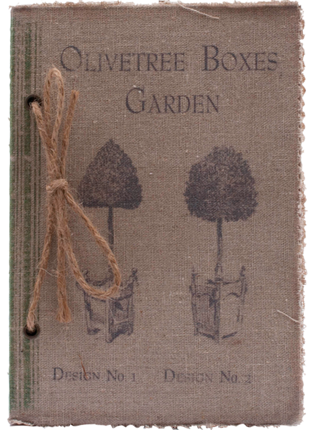 Anteckningsbok notebook Vintage Garden shabby chic lantlig stil