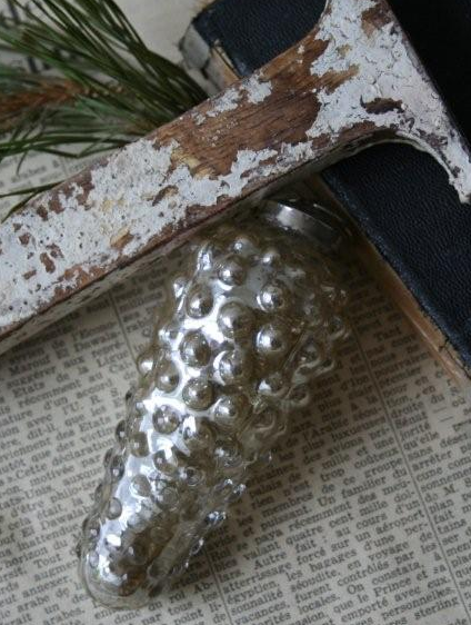 Kotte i rökfärgat silverglas Jeanne d´Arc living