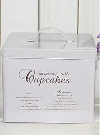 Emaljburk Cupcakes kakburk Bloomingville shabby chic lantlig stil