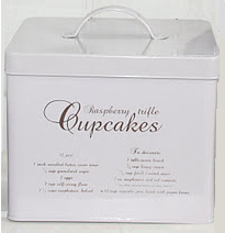 Emaljburk Cupcakes kakburk Bloomingville shabby chic lantlig stil