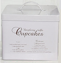 Emaljburk Cupcakes kakburk Bloomingville shabby chic lantlig stil