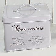 Emaljburk Corn Cookies kakburk Bloomingville shabby chic lantlig stil
