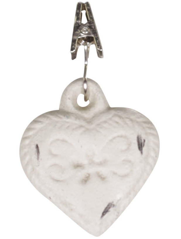 4 set Duktyngder gjutjärnshjärtan hjärta shabby chic lantlig stil