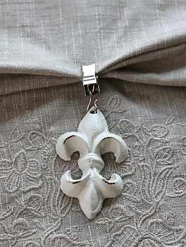 4 set Duktyngder gjutjärn fransk lilja shabby chic lantlig stil