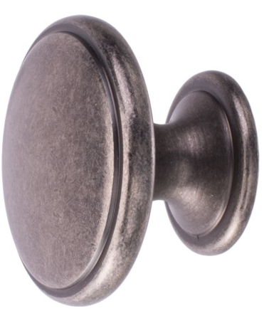 Stor knopp mörk antiksilver shabby chic lantlig stil Gårdsromantik