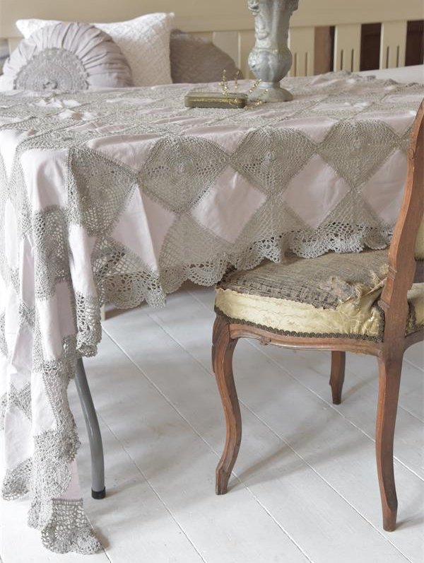 Pläd virkad Grandmother  shabby chic lantlig stil - 2