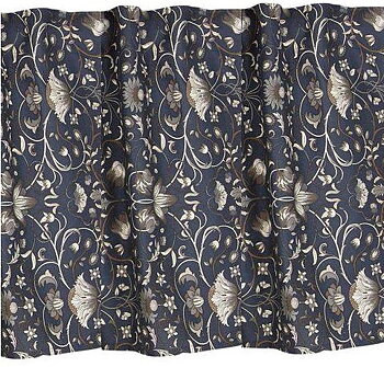 Gardinkappa Kappa Lodden Art Deco blå shabby chic lantlig stil Gårdsromantik