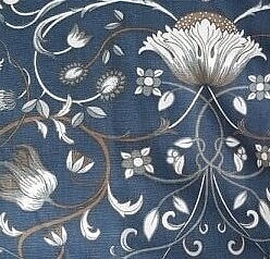2 st Gardinlängder Lodden Blommor & blad Art Deco shabby chic lantlig stil Gårdsromantik