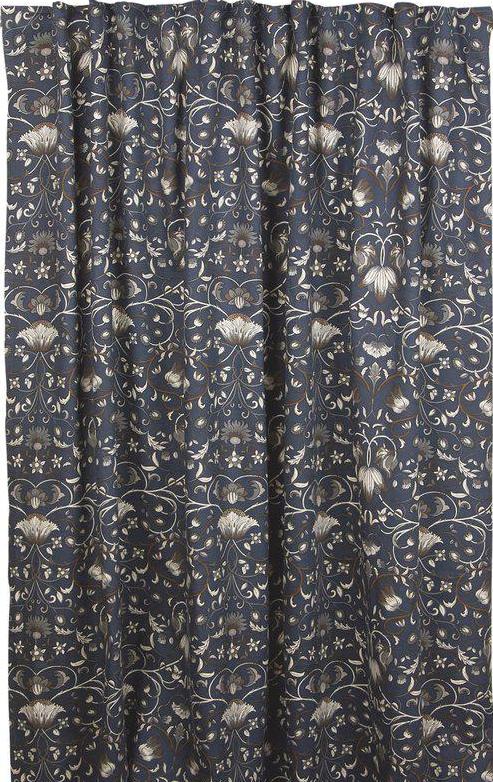2 st Gardinlängder Lodden Blommor & blad Art Deco shabby chic lantlig stil Gårdsromantik