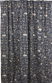 2 st Gardinlängder Lodden Blommor & blad Art Deco shabby chic lantlig stil Gårdsromantik
