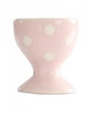 Äggkopp rosa med vita prickar IB Laursen