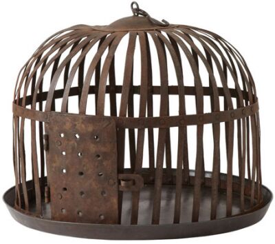 Birdcage nade to look old shabby chic
