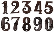 Fasadsiffror i gjutjärn 1-9 