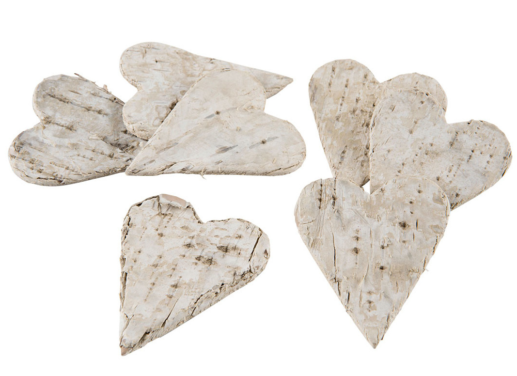 Näverhjärta hjärta i näver shabby chic lantlig stil
