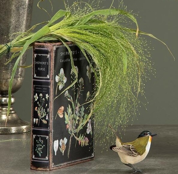 Bokask boklåda bokgömma gammal bok Flora shabby chic lantlig stil Gårdsromantik - 2