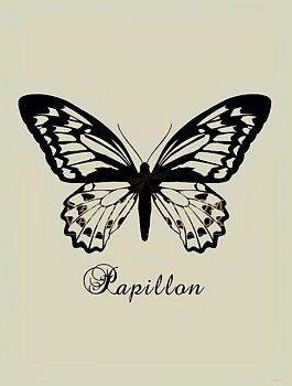 Notebook Fjäril Papillon Vanilla Fly lantlig stil