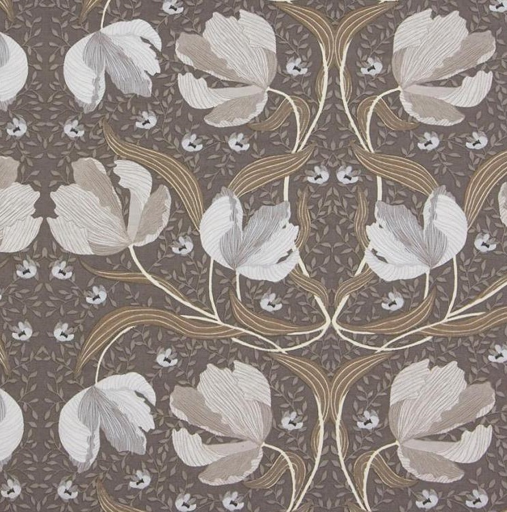 Gardinlängder Pimpernel grå Art deco shabby chic lantlig stil Gårdsromantik - 2