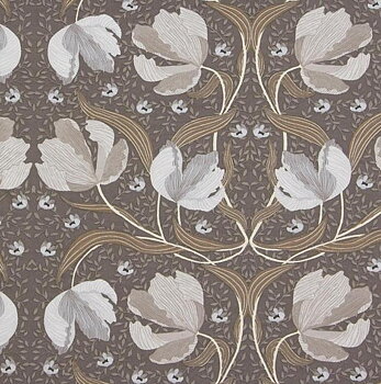 Gardinlängder Pimpernel grå Art deco shabby chic lantlig stil Gårdsromantik