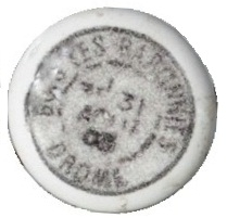 Liten knopp porslin stämpel shabby chic lantlig stil - 2
