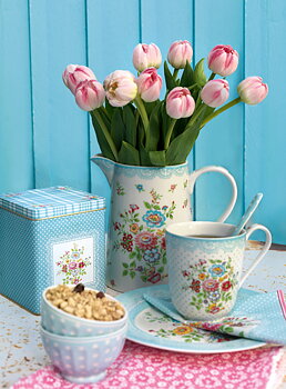 Greengate tallrik Assiett Wendy shabby chic lantlig stil