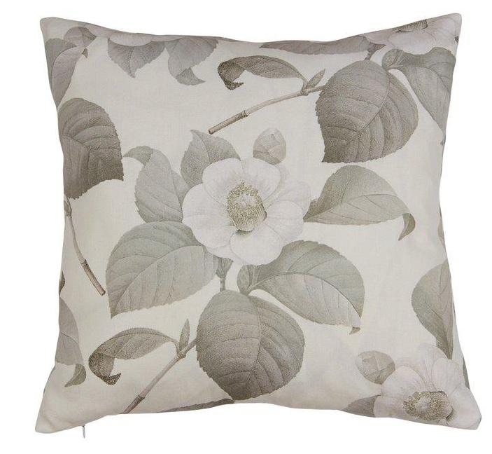 Kuddfodral Flower vit shabby chic lantlig stil Gårdsromantik - 2