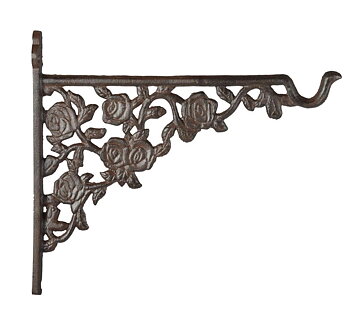 Väggkrok lyktkrok ampelkrok rosor gjutjärn shabby chic lantlig stil Gårdsromantik