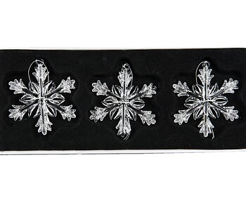 Gammaldags pynt 3 set iskristall glas shabby chic lantlig stil