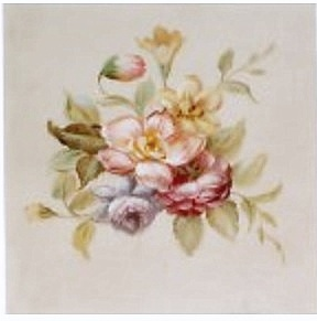 Handmålad tavla rosor nr 4 shabby chic lantlig stil
