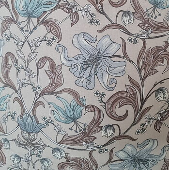 2 st Gardinlängder Pimpernell linne-beige Art deco shabby chic lantlig stil Gårdsromantik
