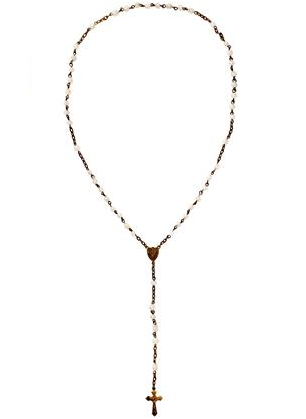 Radband rosenkrans pärlor och kors fransk lantstil shabby chic lantlig stil