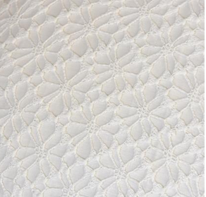 Handvirkat runt vitt kuddfodral Spindel Jeanne d´Arc Living romantiskt shabby chic lantlig stil - 2