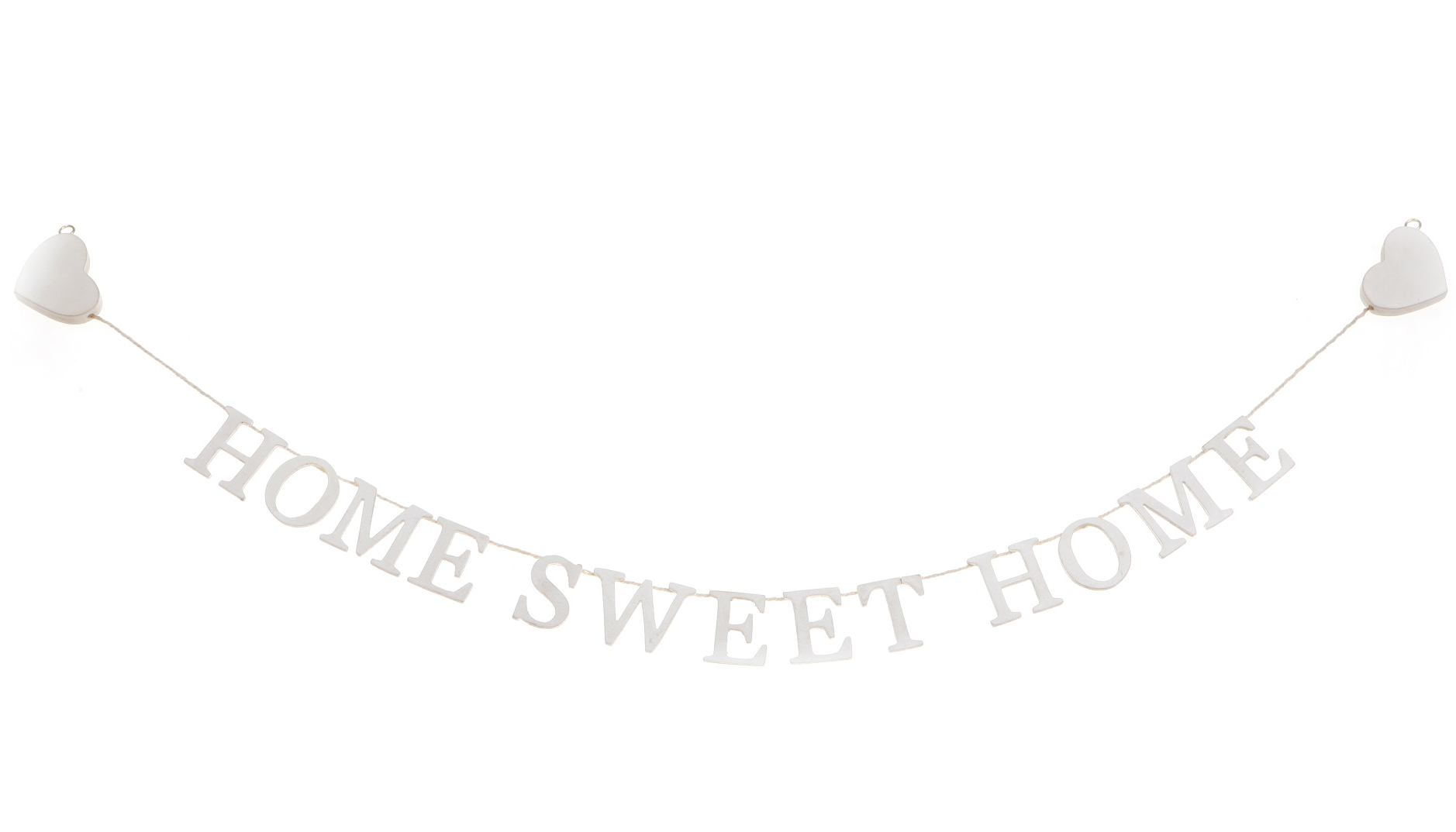 Home sweet home girlang vit slinga lantlig stil shabby chic