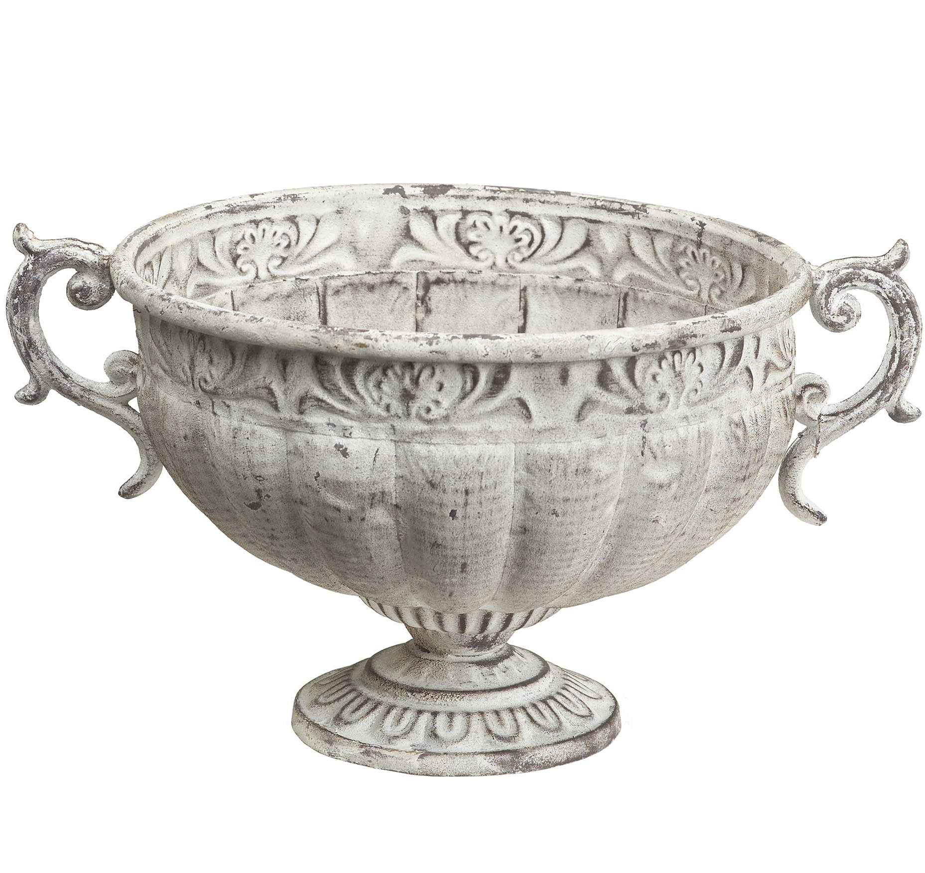 Stor zinkkruka med öron och ornament shabby chic lantlig stil Gårdsromantik