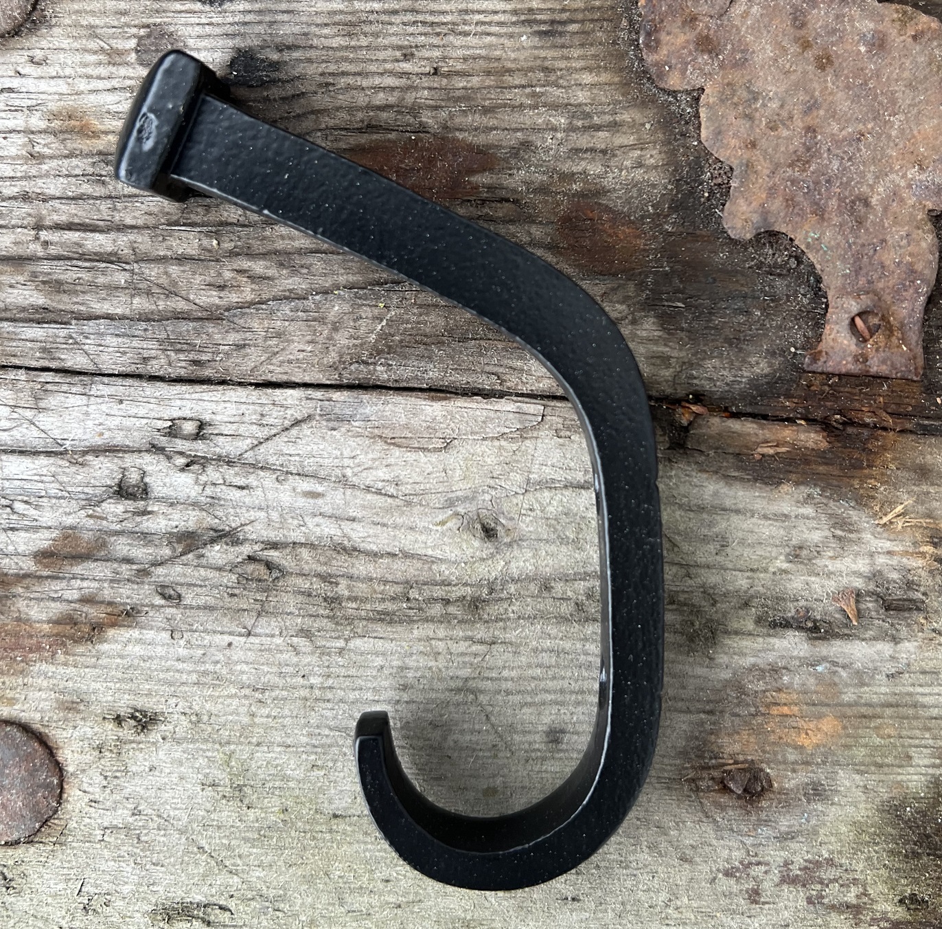 Large hook Iron nail black hook antique style forging Farm romance - 2