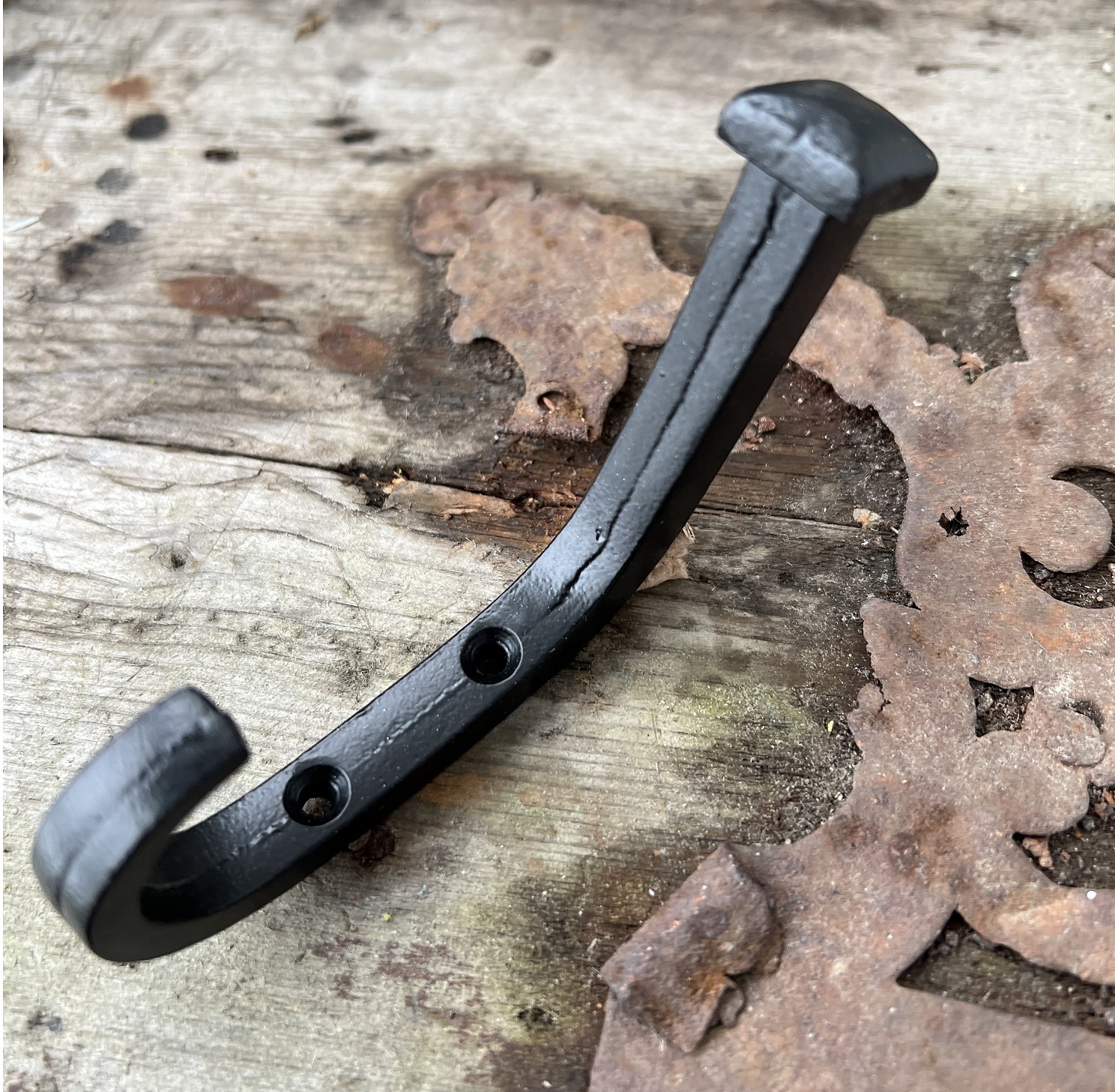 Large hook Iron nail black hook antique style forging Farm romance