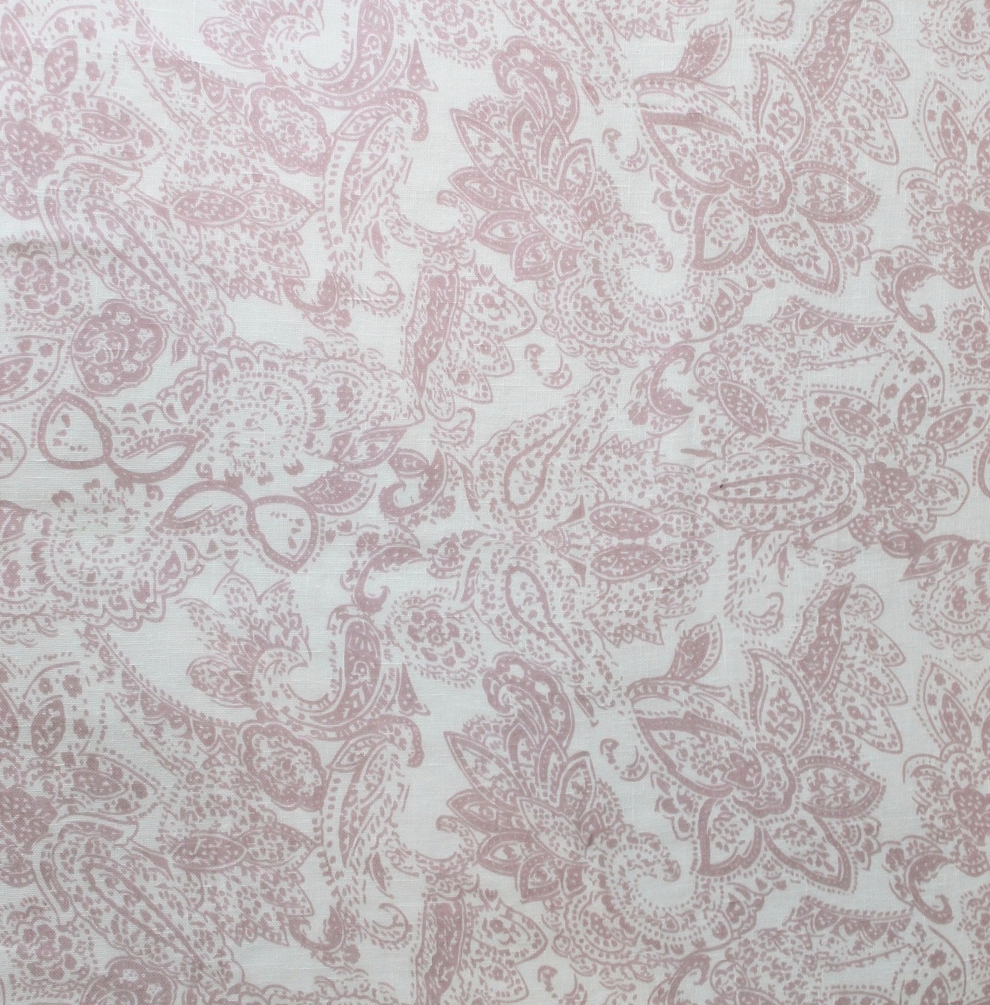 Vit rosa puderrosa Paisley 2 längder shabby chic lantlig stil - 2