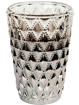 Tvålpump tandborstglas fattigmanssilver diamant shabby chic lantlig stil