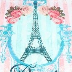 Plåtask Rosor Paris zink shabby chic lantlig stil fransk lantstil - 2