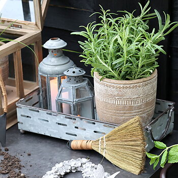 Old French zinc boxes tin box zinc sheet industrial style shabby chic country style Farm romance