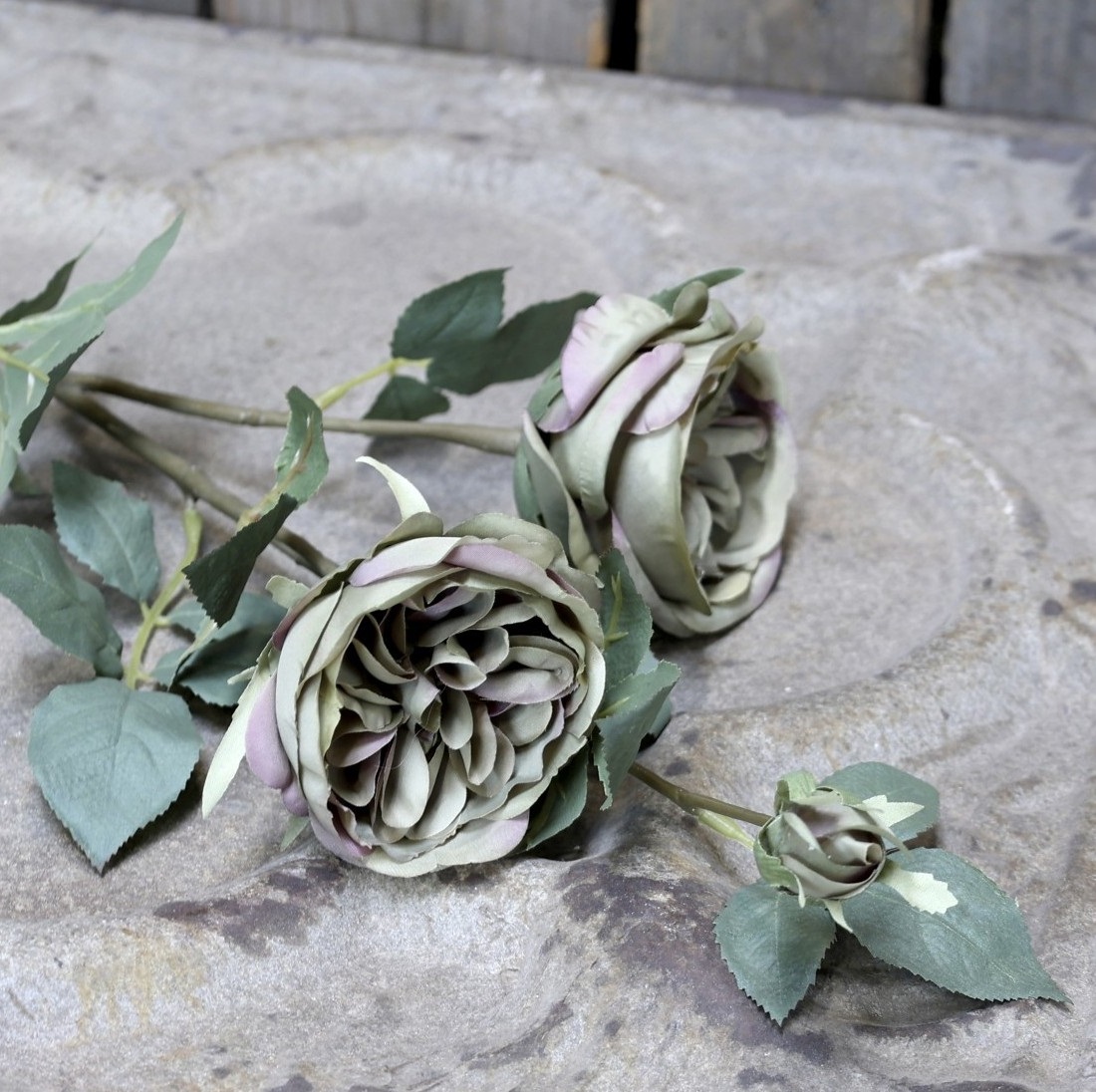 Ros konstväxt shabby chic lantlig stil chic antique 