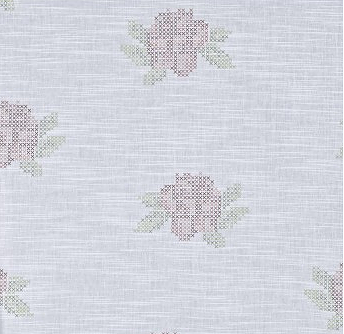 Hissgardin rosa rosor shabby chic lantlig stil