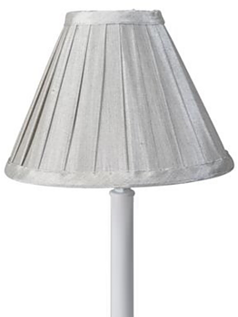 Lampskärm Stella grå veckad shabby chic lantlig stil