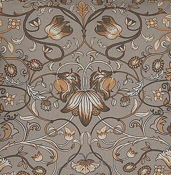 2 pcs Curtain lengths Solder Flowers &amp; leaves gray Art Deco shabby chic country style Farm romance