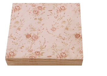 Servetter rosa rosor fransk lantstil shabby chic lantlig stil Gårdsromantik