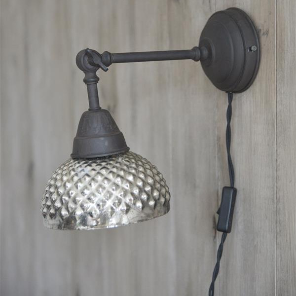 Vägglampa i fattigmanssilver shabby chic lantlig stil Jeanne darc Living Gårdsromantik - 2