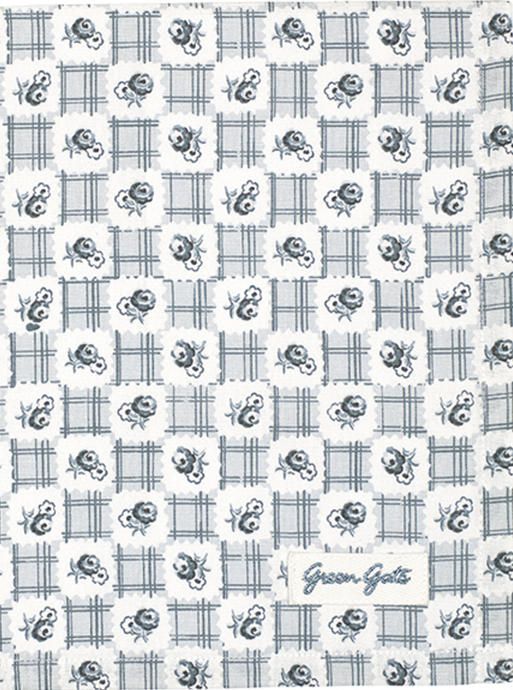 Handduk kökshandduk Johanna Grey Greengate shabby chic lantlig stil