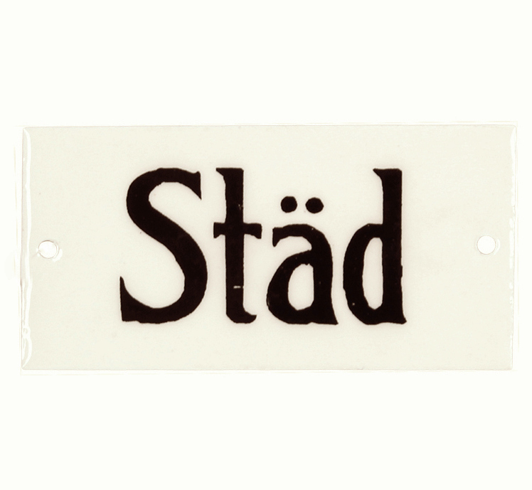 Enamel sign sign City shabby chic country style