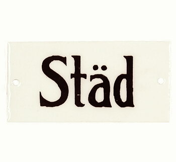 Enamel sign sign City shabby chic country style