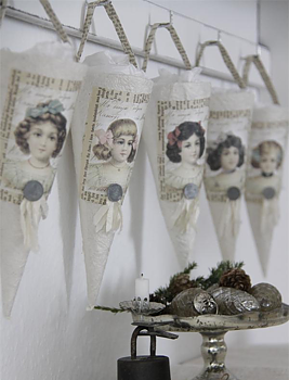 Anteckningbok handgjord Doll dockansikte Jeanne darc Living lantlig stil Gårdsromantik