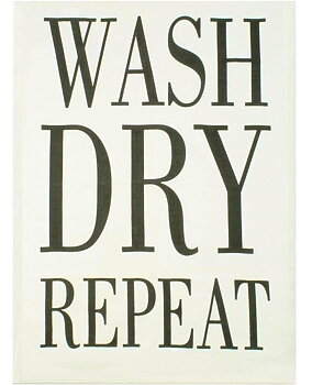Kökshandduk Wash dry repeat handduk shabby chic lantlig stil